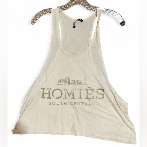 Brian Litchenberg Crème Homies South Central Graphic Tank Top Size Small - Picture 1 of 3